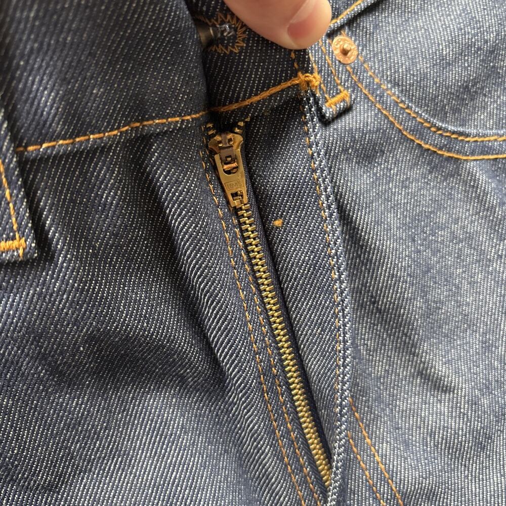 VINTAGE 90s Levis 517 Jeans Mens 34x34 Blue Denim Bootcut RAW Deadstock NOS USA - Picture 10 of 16